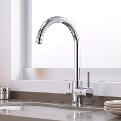 Robinet cuisine 3 voies mitigeur chromé eau potable - 4