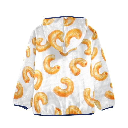 Pasta Girls Fleece Jacket Girls Fall Jacket Girls Zip Up Hoodie Girls Sherpa Jacket 2-10T2