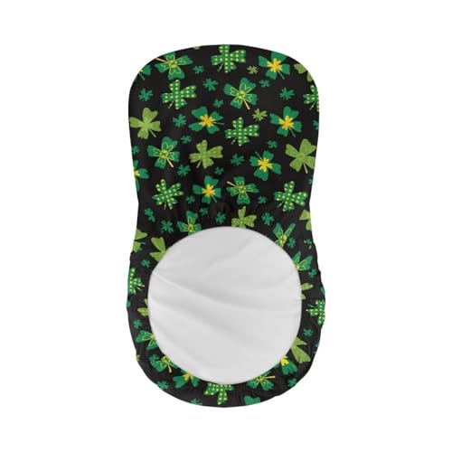 Image of Bar Stool Covers with Backs Cushion Slipcover for Counter Set of 2 Lucky Irish Leaf Waterproof Height Mid Low Back Chair Protector Easy to Install