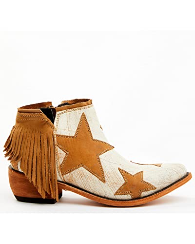 Women's Sybil Star Fringe Booties Round Toe - Bblb-7112019 A2