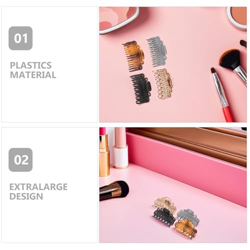 Pinces à cheveux larges accessoires de coiffure barrettes imprimé léopard - 3