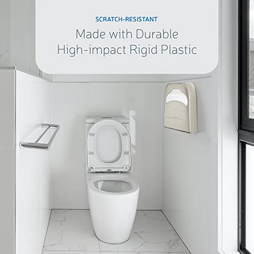 Image of EZ-Pull Wall-Mounted Half-Fold Toilet Seat Cover Dispenser for Commercial /Residential /Bathroom /Office, Seat Cover Paper Sold Separately, Spray Gold, 3100G-EZ