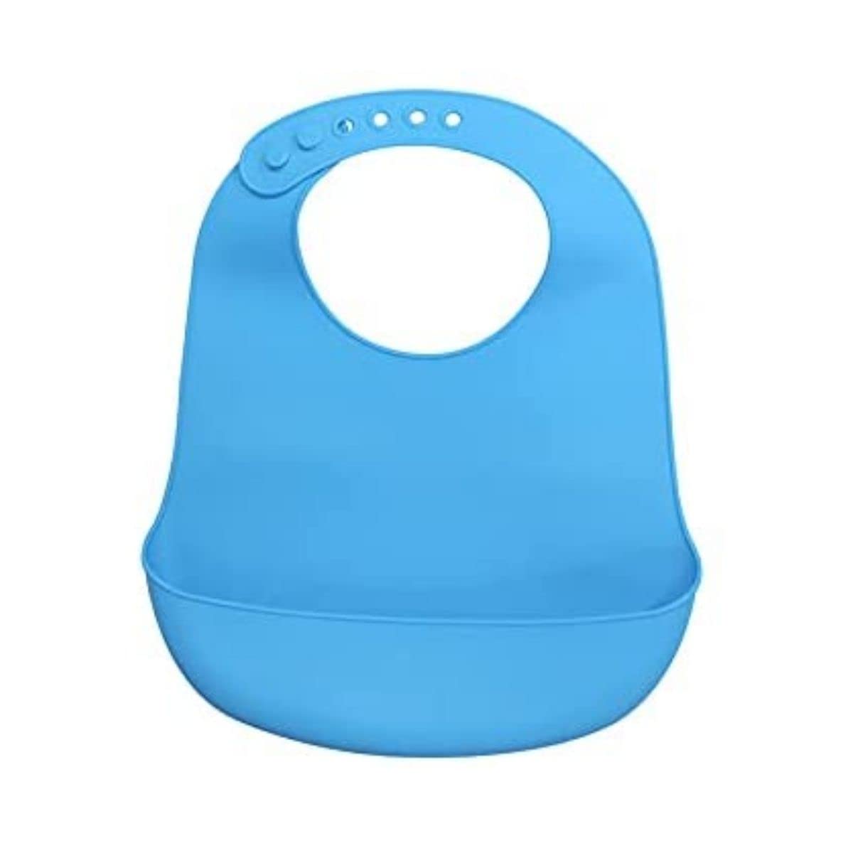 WESTERN Babador de Silicone com Bolso Azul