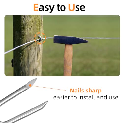 AggFencer 36inch x 10ft Hardware Cloth 1/8 inch Chicken Wire Fencing 27Ga with Wire Fencing Staples 200 pcs - Thumbnail 7