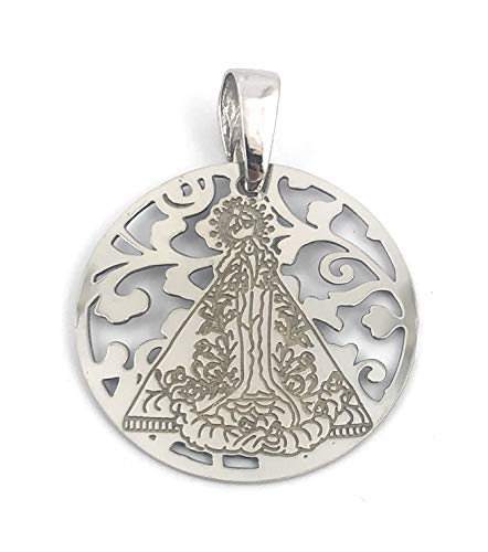 Médaille Vierge de Santé pendentif religieux argent massif pour collier chrétien femme et homme