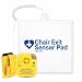 Secure Long Term Chair Exit Patient Alarm Set for Fall Prevention / Management - 12"x12" Antimicrobial Sensor Pad, Tamper Resistant SUA-1Y Alarm Monitor - Batteries Included