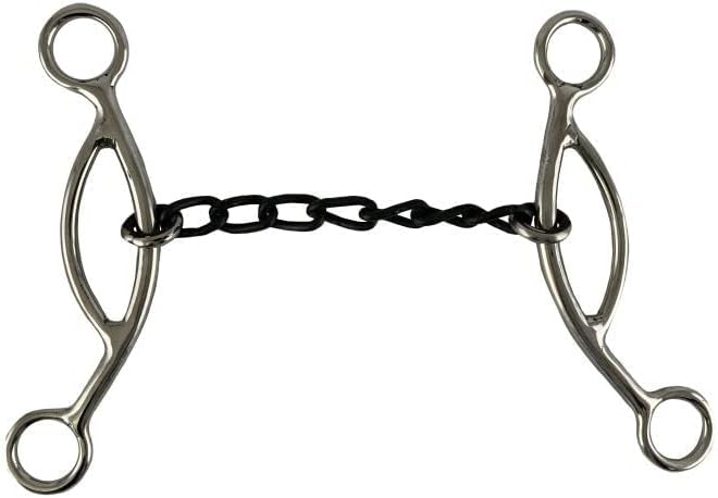 Showman Stainless Steel 5" Sweet Iron Chain Mouth Bit w/Sliding Gag