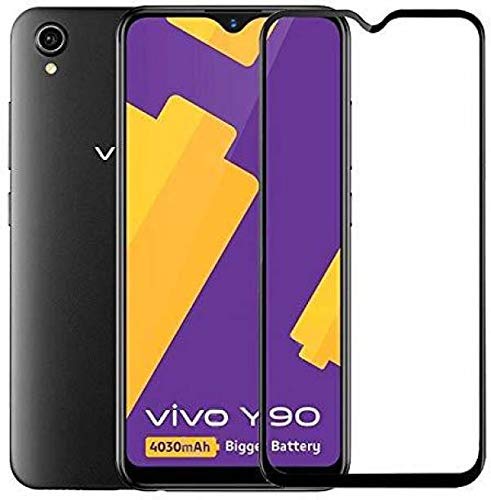 Maex Vivo Y90 Y 90 Tempered Glass Black Hybrid 11d Quality Sensitive Touch Anti Scratch Guard With Full Curved Edges And Free Wipes Amazon In Electronics