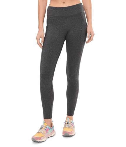 Pact Womens On the Go-to Pocket Legging Charcoal Heather X-Small