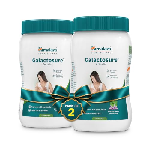 Image of Himalaya Galactosure | Lactation Supplement | Shatavari| Moringa, Saffron|Elaichi flavour|200 gm| Galactosure Granules for breast feeding (Pack of 2)