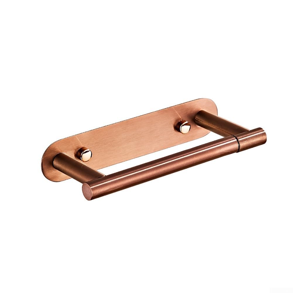 Sumsoctober 304 Stainless Steel Toilet Paper Holder Rustproof(Rose Gold)