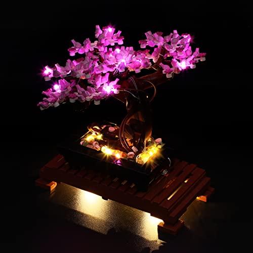 YEABRICKS LED Licht für Lego-10281 Creator Expert Bonsai Tree(Pink) Bausteine Modell (Lego Set Nicht enthalten) – Bild 3