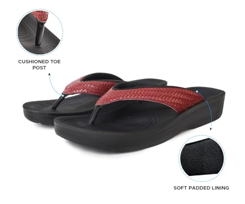 Image of AEROTHOTIC Comfortable Arch Support Flip Flops for Women Orthotic Sandals