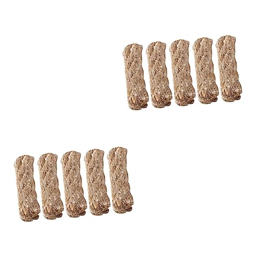 VANZACK 10pcs Jute Fire Starter Ropes Outdoor Wick for Camping Hiking BBQ Windproof Burning Survival Cord for Easy Ignition and Emergency Use