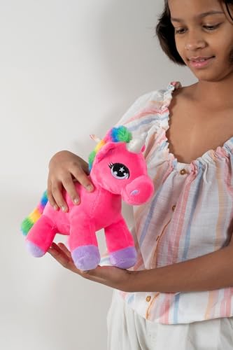 Image of Dimpy Stuff Unicorn Soft Toy - Unicorn 24cm (9 inch) - Huggably Soft Comfort Plush Nursery Decor All Ages