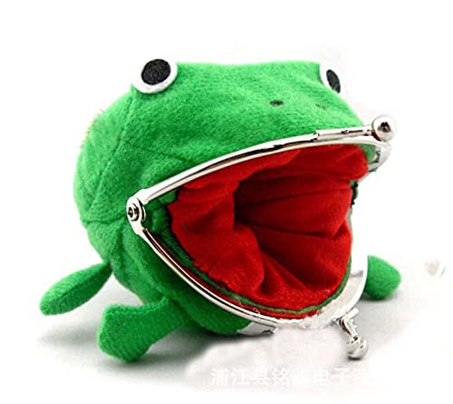 Mini monedero para niños de dibujos animados rana felpa monedero mini bolsa lindo animal de dibujos animados bolsa de monedas bolsa para niños Cover