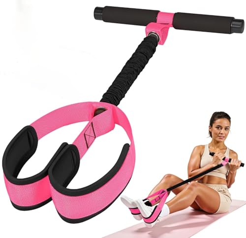 Upgraded Pedal Resistance Band with Handle, Thickened Latex Tubes Soft Foam Foot Pedal, Multifunctional Home Workout Equipment for Belly Fat Burning,Full Body Training,Core ABS &Sit Up