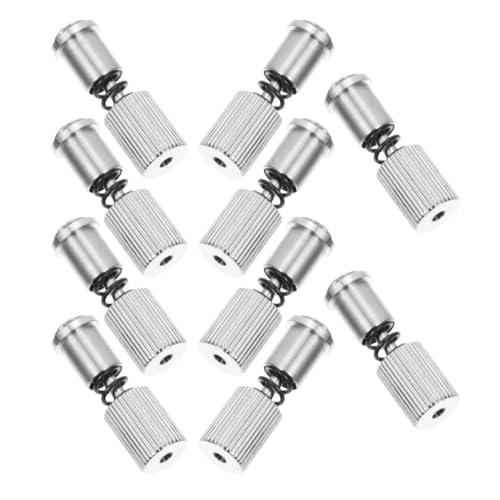 CRAFTHROU Tornillos de Repuesto Fáciles de Usar y Convenientes 10 Piezas de Metal Plateado para Prensatelas de Máquina de Coser para Costura y Acolchado Profesional