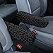 Horeset Gray Leopard Print 2 Pcs Car Front Seat Armrest Covers Direct Replacement Center Console Lid Armrest Cover Skin Accessories for Car, SUV, Truck and Van