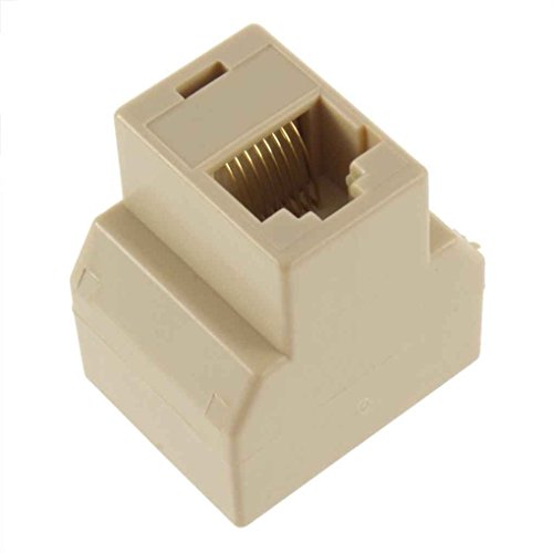Demino 1 Vrouwelijk aan 2 Vrouwelijke RJ-45 LAN Ethernet Splitter Netwerk Connector Adapter PC Drie Socket