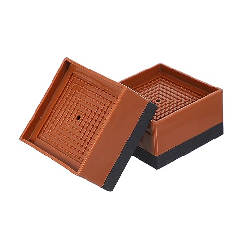 BUTIFULSIC 2pcs Heavy Duty Bed Risers Durable Furniture Lifts for Couch Desk Chair and Table Sturdy Under Bed Storage for Home and Office