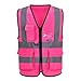Chalecos de seguridad Alta Visibilidad Trabajo fluo (6XL-8XL, Rosa)