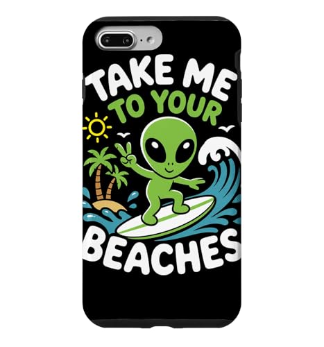 �r�[�` �T�[�t�B�� �r�[�` �� �G�C���A�� UFO �U�� �o�P�[�V���� �X�}�z�P�[�X iPhone 7 Plus/8 Plus �p