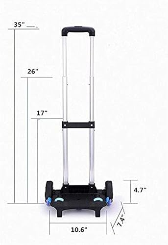 Miniatura 4 de Mochila Hand Truck YUB Carrito con ruedas Carrito de mano de aleación de aluminio plegable Carro para mochila escolar