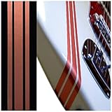 Inlaystickers Racing Stripes/Competition Lines Sticker for Guitars & Bass - Champagne Red,CR-207-RD