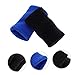 Ipetboom 10pcs Flexible Nylon Finger Covers Breathable Sports Finger Sleeves for Protection for Basketball and Outdoor Activities Black Blue
