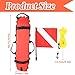 Rosvola Dive Flag Buoy, Quick Inflates Buoy, Diving Inflation Buoy Ball and Flag Dive Flag for Diving Snorkeling