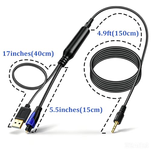 Image of 192KHz DAC SPDIF Optical to 3.5mm AUX Speaker Audio Converter