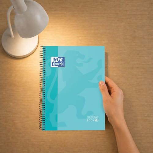 Miniatura 5 de Oxford Cuaderno A4 , Europeanbook 10, Tapa Extradura, Cuadriculado 5x5, 200 Hojas, Color Ice Mint