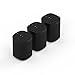 Sonos One Smart Speaker 3-Room Set, Black, Intelligent WiFi Speaker with Alexa Voice Control & AirPlay, Three Multiroom Speakers for Unlimited Music Streaming