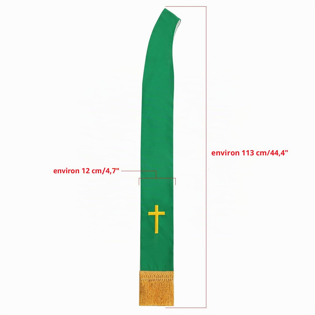 BLESSUME Étole réversible du pasteur du clergé de l'église