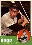 1963 Topps Baseball Series 1#77 Al Spangler Houston Colt .45's Set Break 1 (Scans show ACTUAL Card Front and Back)