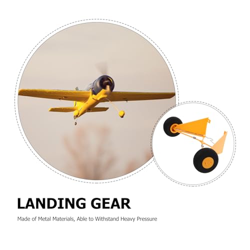 ibasenice RC Plane Front Landing Gear, Replacement Landing Gear Aircraft Landing Gear Wheel Wing Airplane Tire Accessories for RC Airplane Aircraft Spare Parts