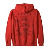 Canon 中世古代弾道デバイス 面白いヴィンテージ特許 ジップパーカー