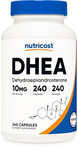 Nutricost DHEA (10mg) 240 Capsules GMO-Free