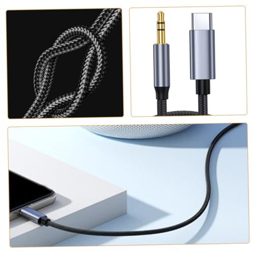 Adaptador de audio Type C cable para altavoces de coche y auriculares 6