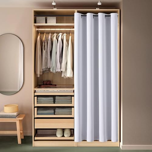 ChrisDowa Grommet Blackout Curtains for Bedroom - Thermal Insulated Room Darkening Curtains for Living Room (1 Panel Set, Greyish White, 52W x 45L) by ChrisDowa - Image 6