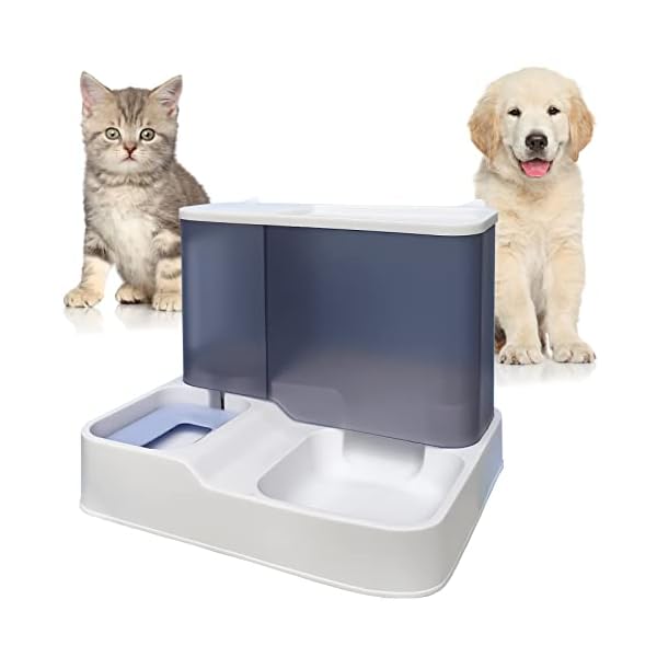 Garifulsty Automatic Pet Feeder Cat Dog Water Bowl Food Dispenser All in One Set for Pet Puppy Rabbit Bunny Feeding Watering Supplies Garifulsty Automatic Pet Feeder Cat Dog Water Bowl Food Dispenser All in One Set for Pet Puppy Rabbit Bunny Feeding Watering Supplies