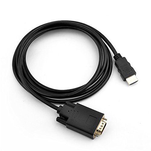 Zasluke Hdmi To Vga Gold Plated Active Video Adapter Cable 1080P Hdmi Digital To Vga Analog Converter Cable (6 Feet/ 1.8 Meters) #TOP2