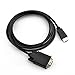 ZasLuke HDMI to VGA Gold Plated Active Video Adapter Cable 1080P HDMI Digital to VGA Analog Converter Cable (6 Feet/ 1.8 Meters)