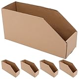 Toyvian Lot de 5 Bacs en Carton Ondulé 30X10X15X8 CM Boîtes de Rangement Vides pour Tri ...