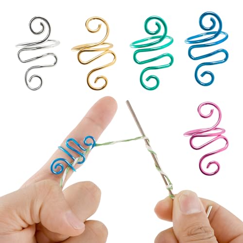 UKQRRTC 5Pcs Crochet Tension Ring Yarn Tension...
