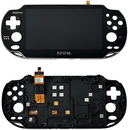 Lenboes BLACK LCD Screen Display Touch Panel Glass Digitizer Assembly with Frame Combo Replacement for Playstation PS Vita PSV PCH-1001 PCH-1101
