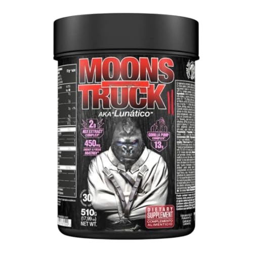 Zoomad Labs Moonstruck II Pre Entreno con Cafeína 510 g – Pre Workout Potente para Fuerza y Congestión – Gorilla Pump 13 g Óxido Nítrico, Energy Focus, Preentreno Gimnasio - Sabor Licorice Fruit