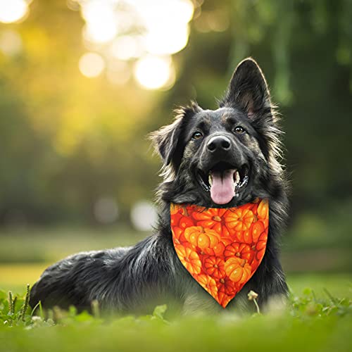 Whaline 4 Pack Fall Dog Bandanas Autumn Triangle Bibs Pumpkin Maple Leaves Turkey Dog Scarf Reversible Thanksgiving Pet Neckerchief For Small Medium Large Pet Cat Dog Costume Accessories #TOP5