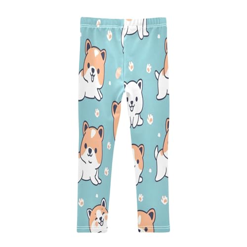 Bolaz Toddler Girls Leggings Printed Yoga Pants Leggings Cute Little Dog for Kids2